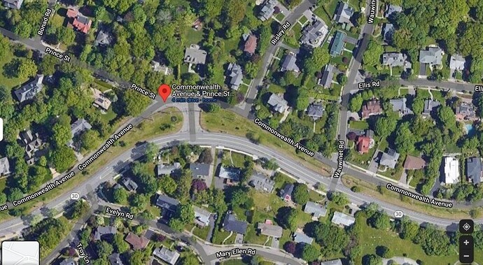 Prince and Comm Ave aerial